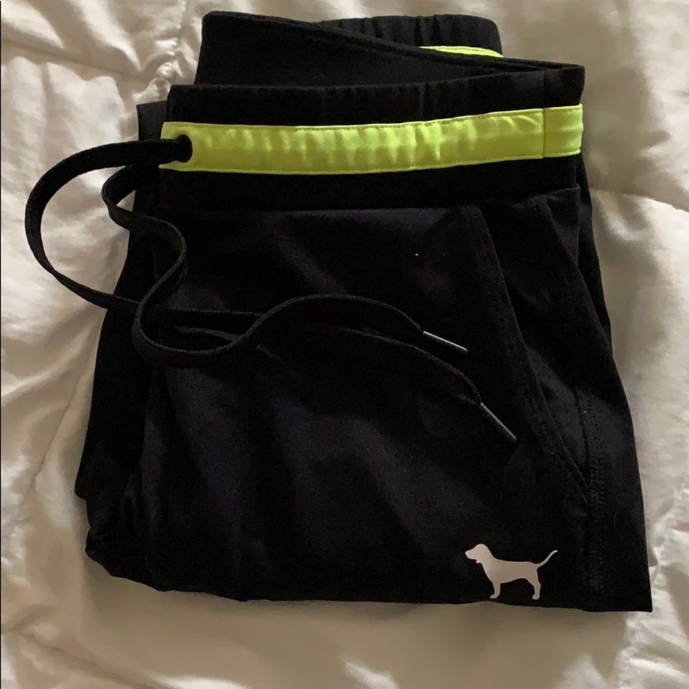 PINK black sweatpants/ joggers
